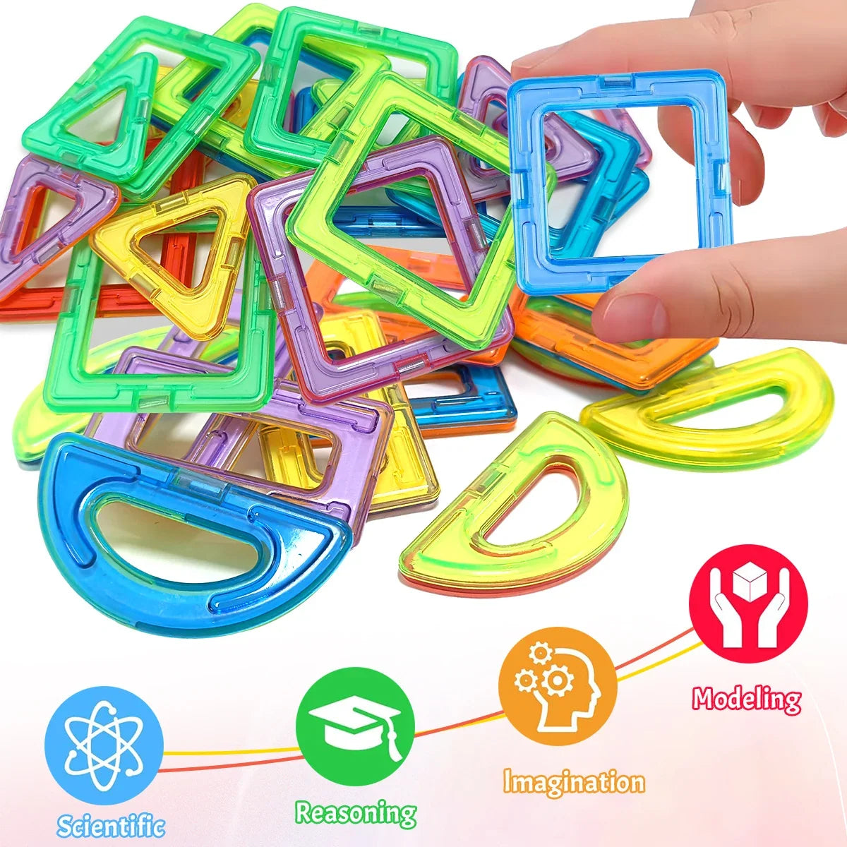 Big Size DIY Magnetic Building Blocks Construction Toy STEM