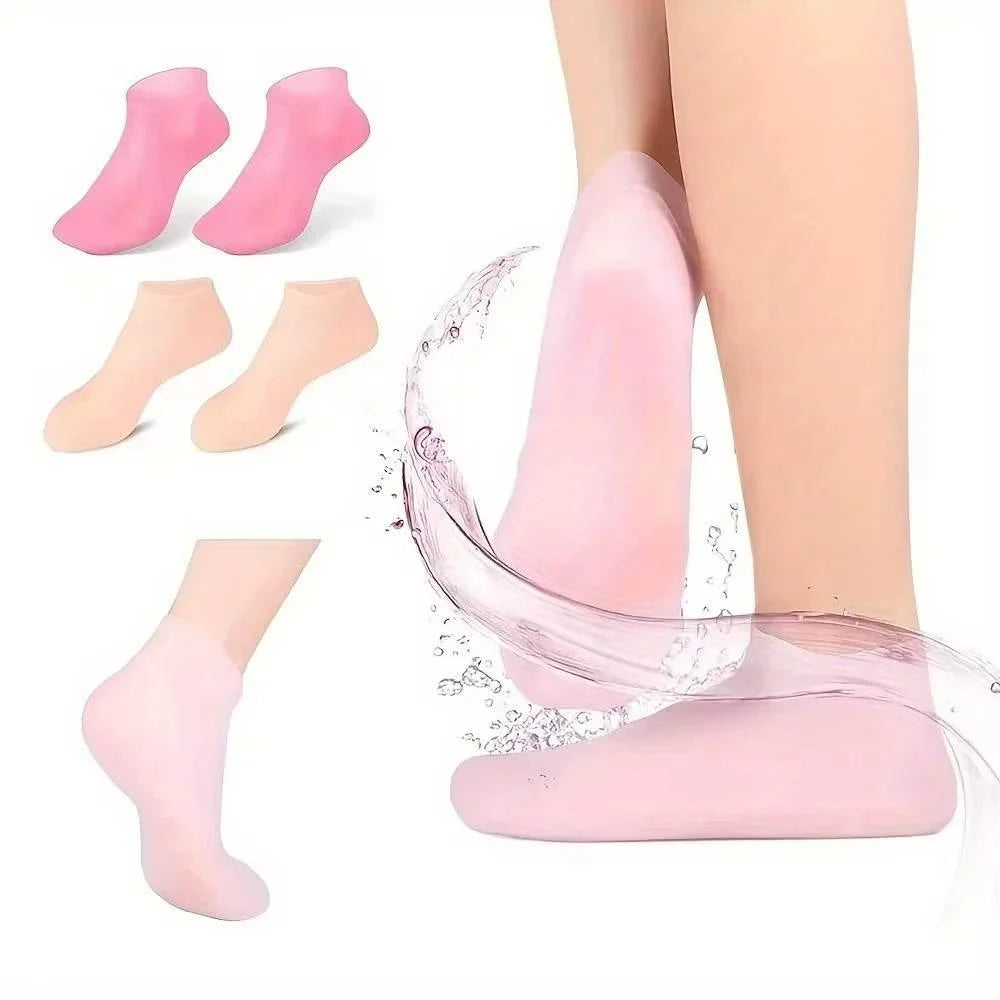 Silicone Socks Moisturizing Gel Socks Exfoliating and Preventing Dryness Spa Foot Care