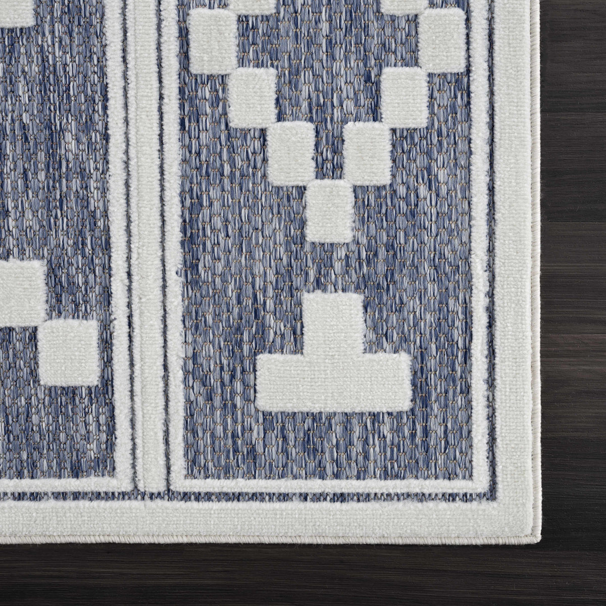Hiro Blue Outdoor Rug - Clearance
