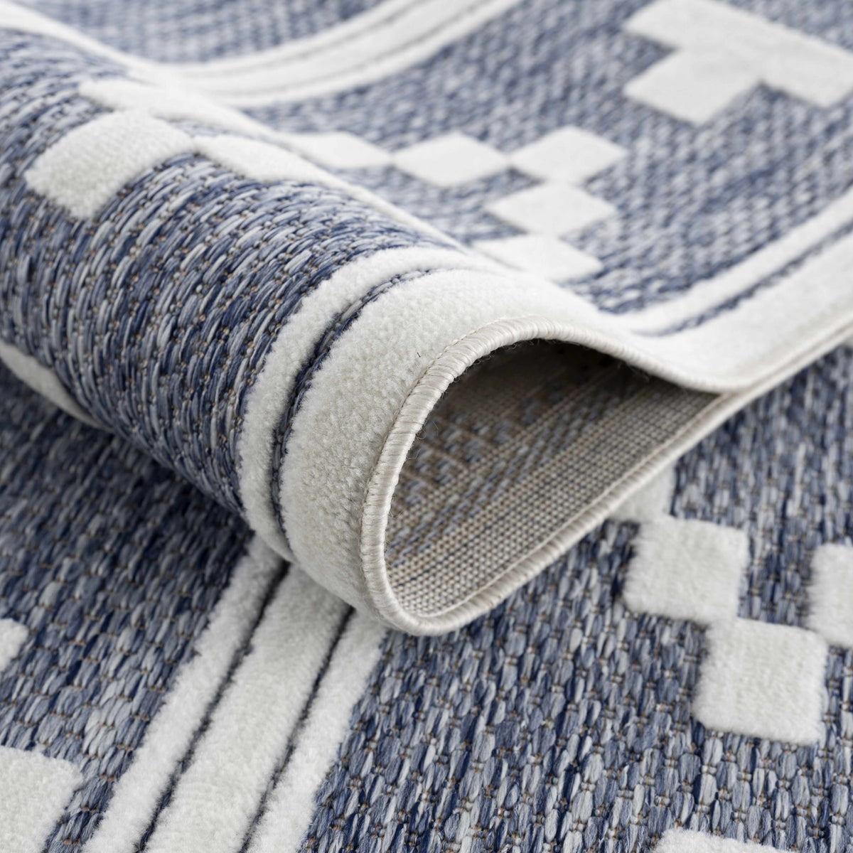 Hiro Blue Outdoor Rug - Clearance