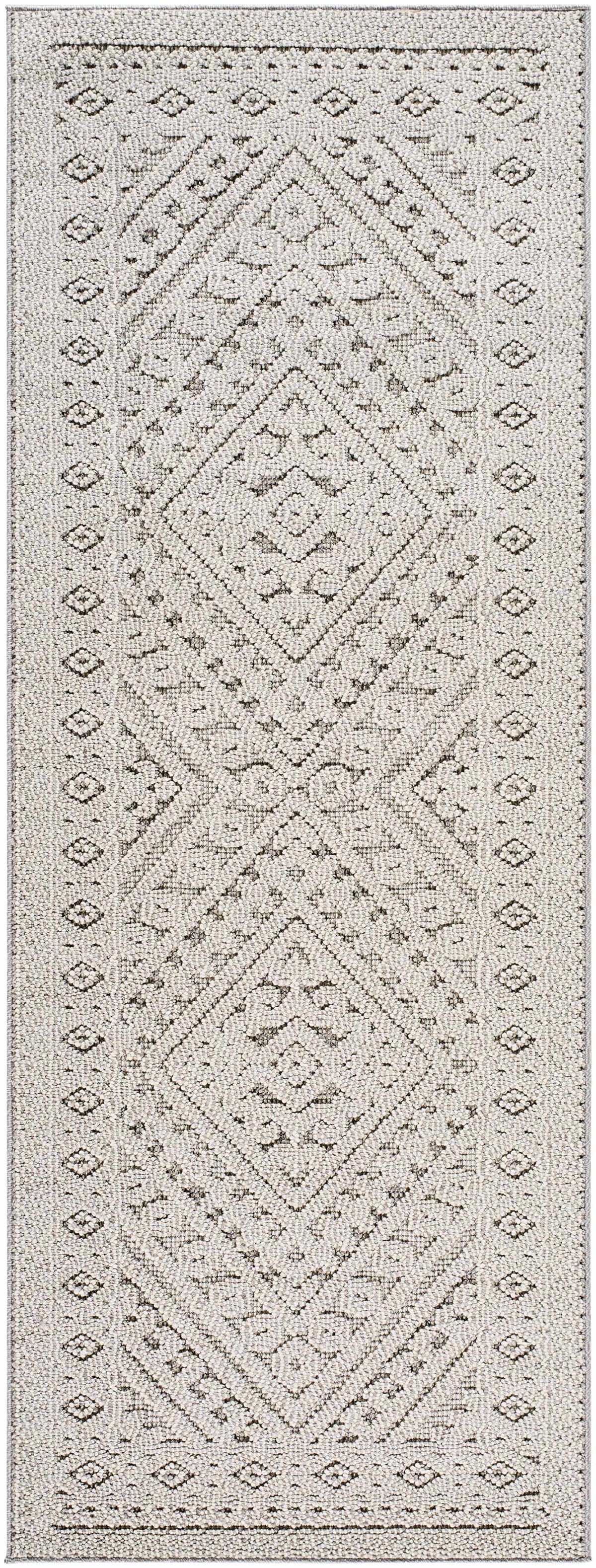 Hibah Natural Gray Outdoor Area Rug - Clearance
