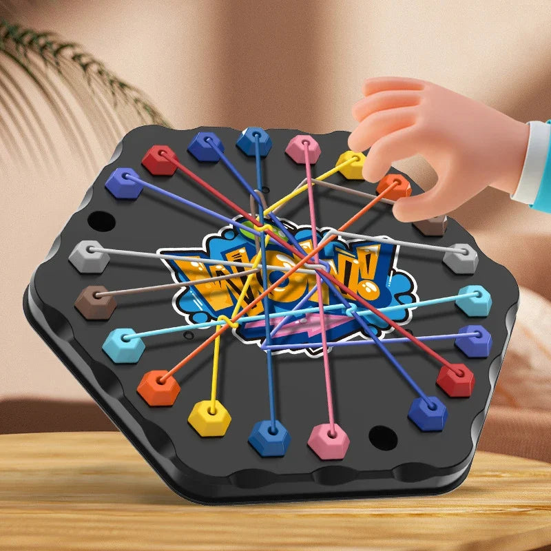 Rope Tangle Puzzle Toy - Educational Brain Teaser for Kids, Logic & Focus Game for Parent-Child Play