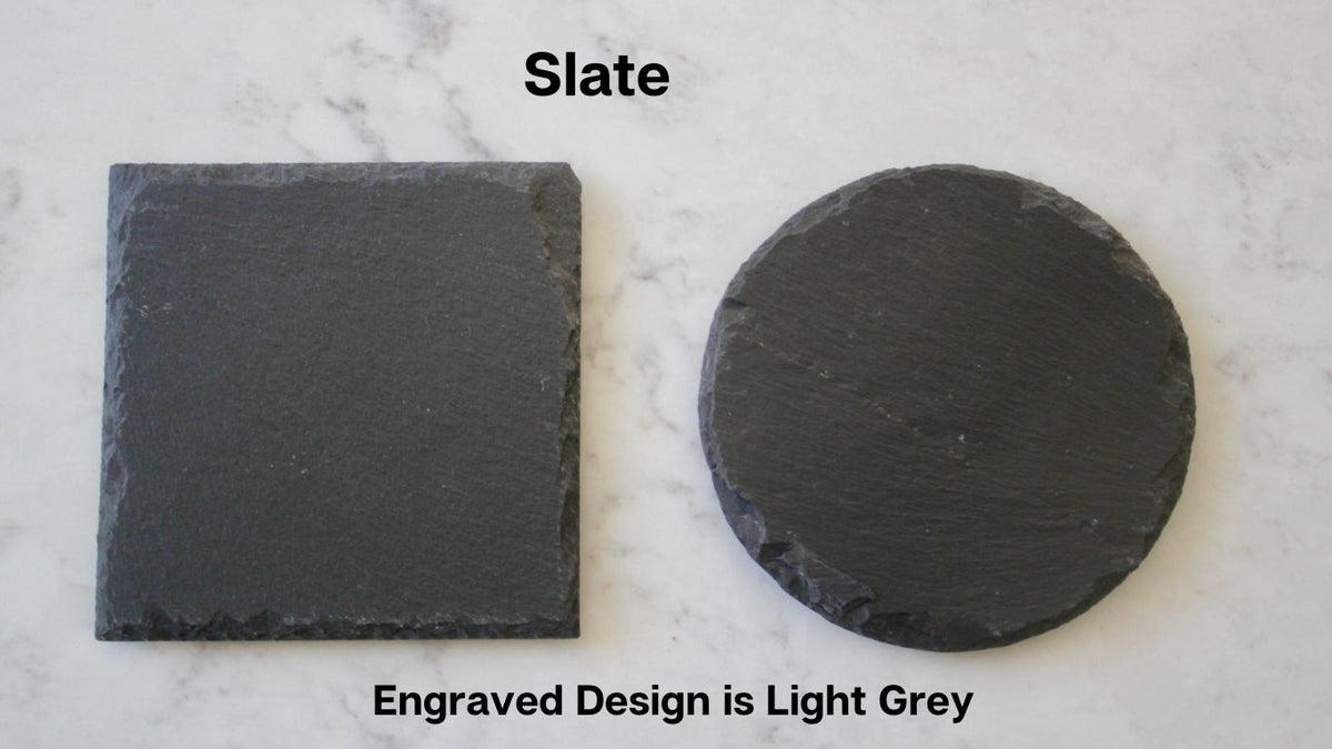 Bison Coaster Set (Slate or Leatherette)