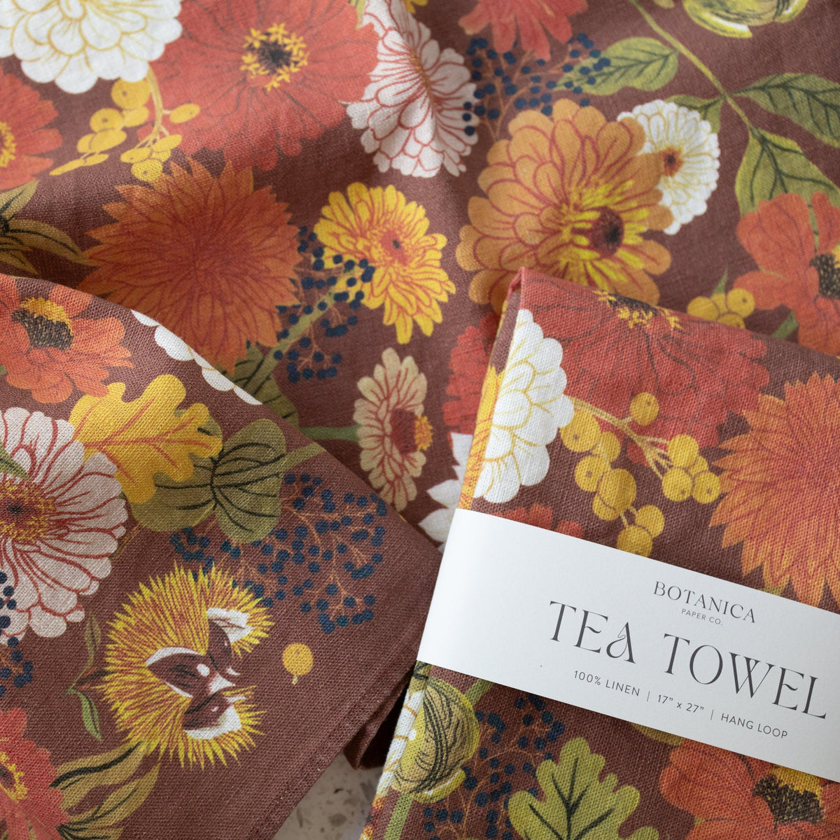 AUTUMN | 100% LINEN TEA TOWEL