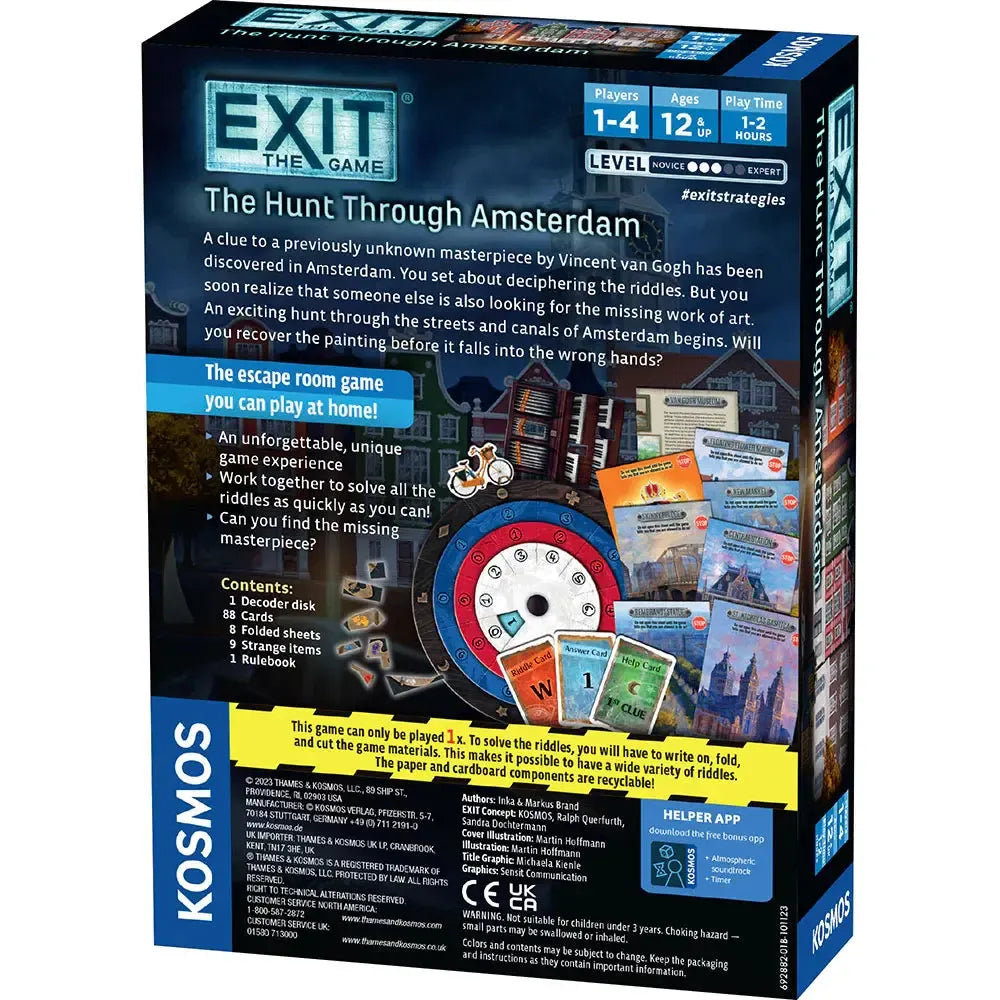 The Hunt Through Amsterdam - Exit the Escape Room Game - Kosmos