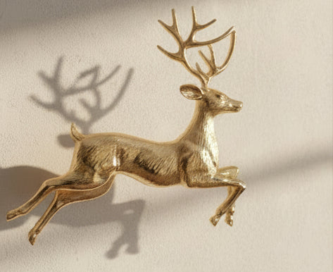 Aluminum Deer Silhouette Wall Decor