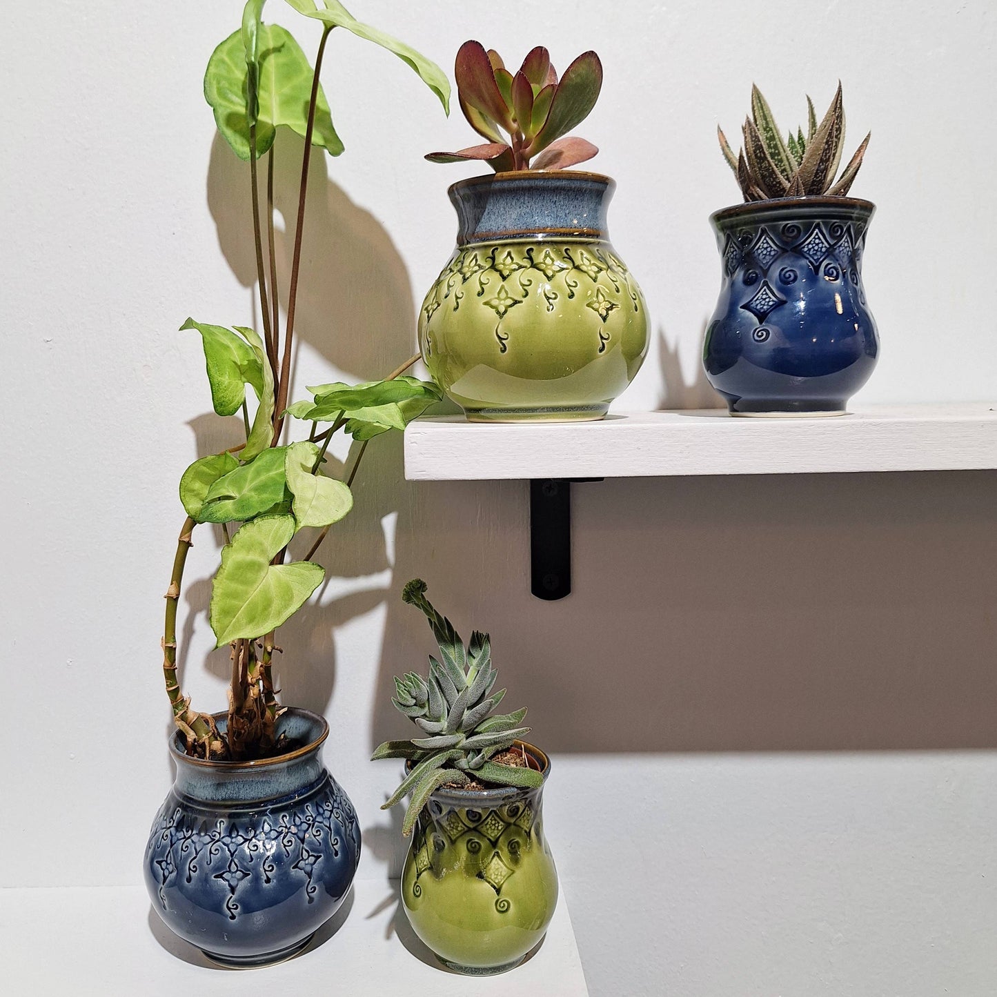 Handmade Stoneware Tabletop Planter Decoration Made to Order