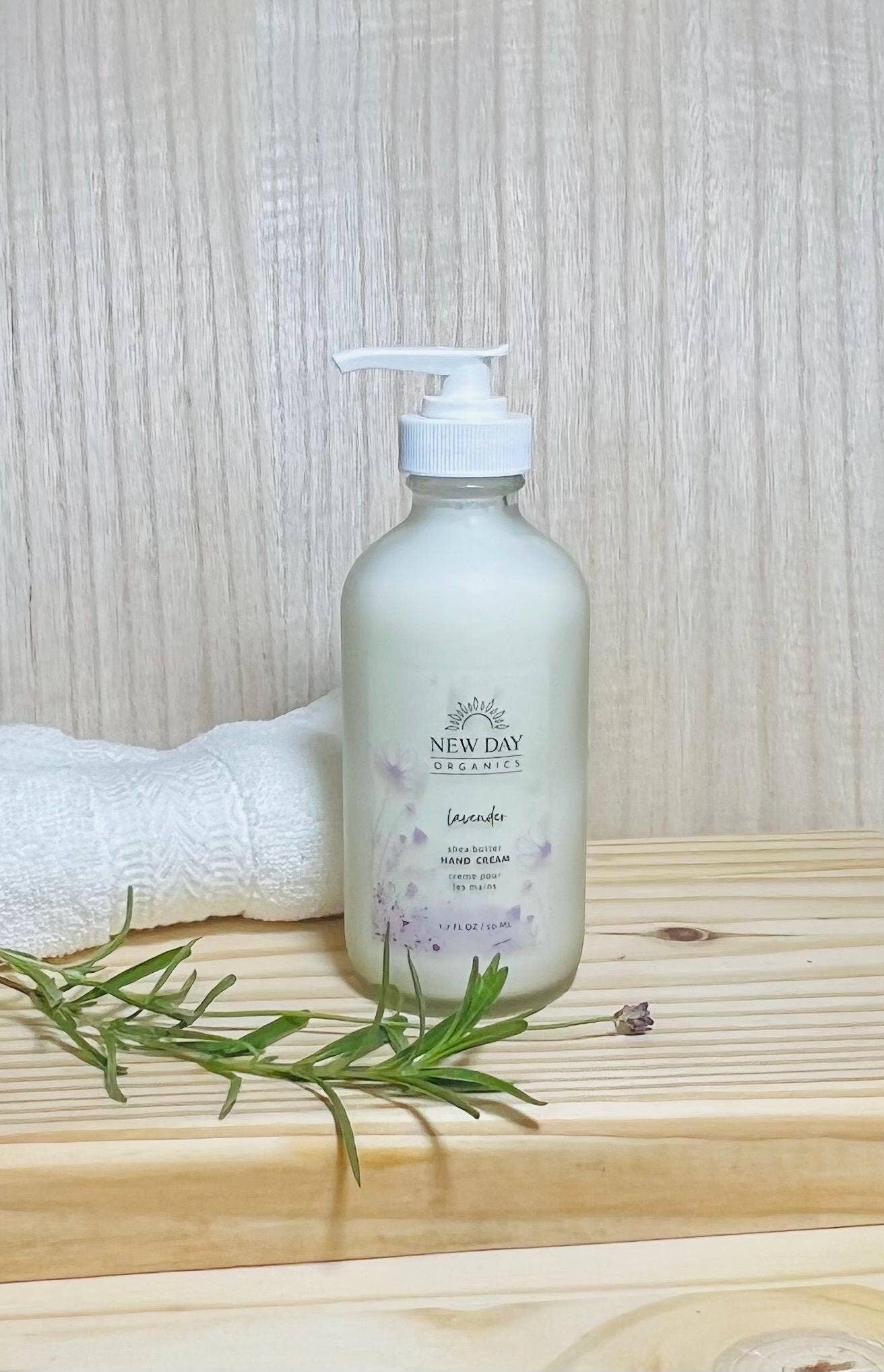 Shea Butter | Hand & Body Cream | Frosted Glass Bottle