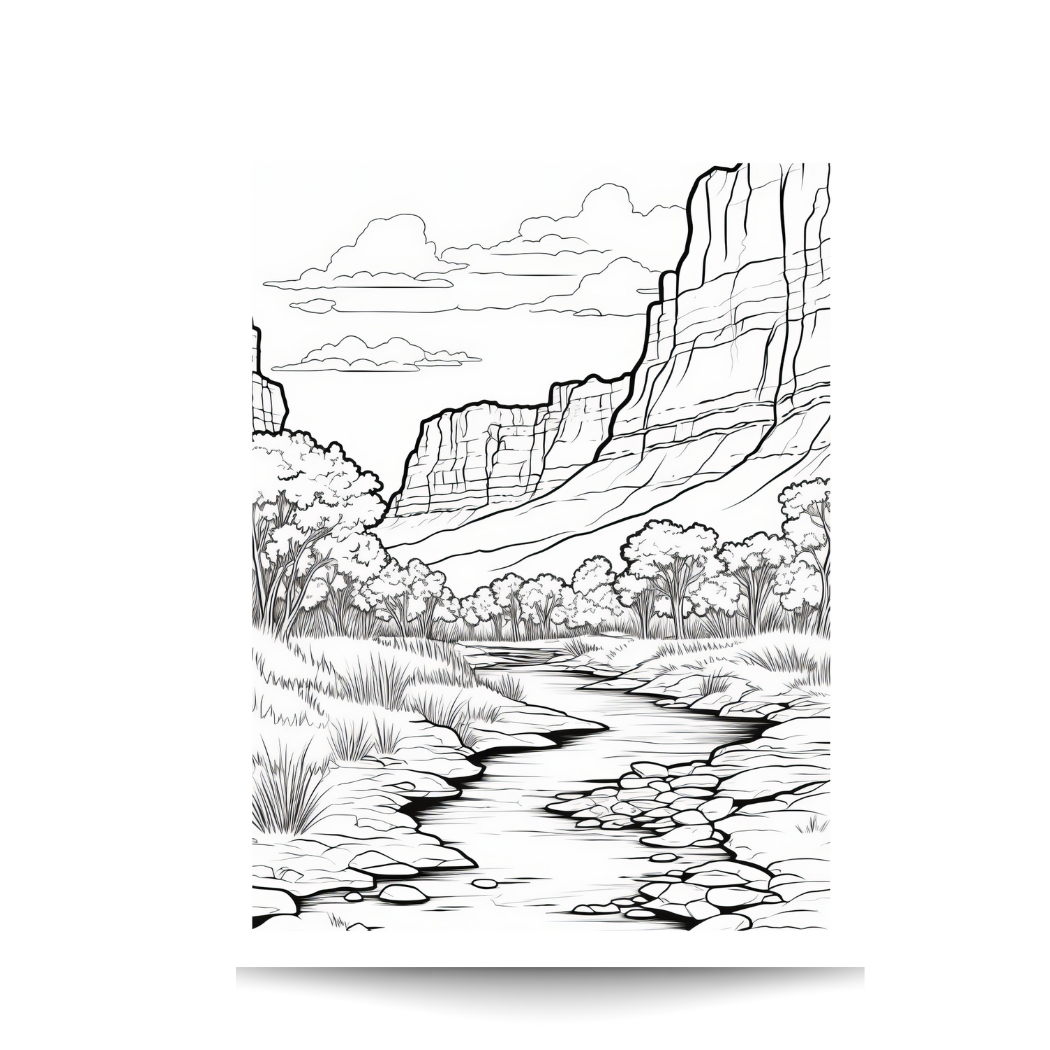 National Parks Coloring Book for Kids & Adults: Nature Lover