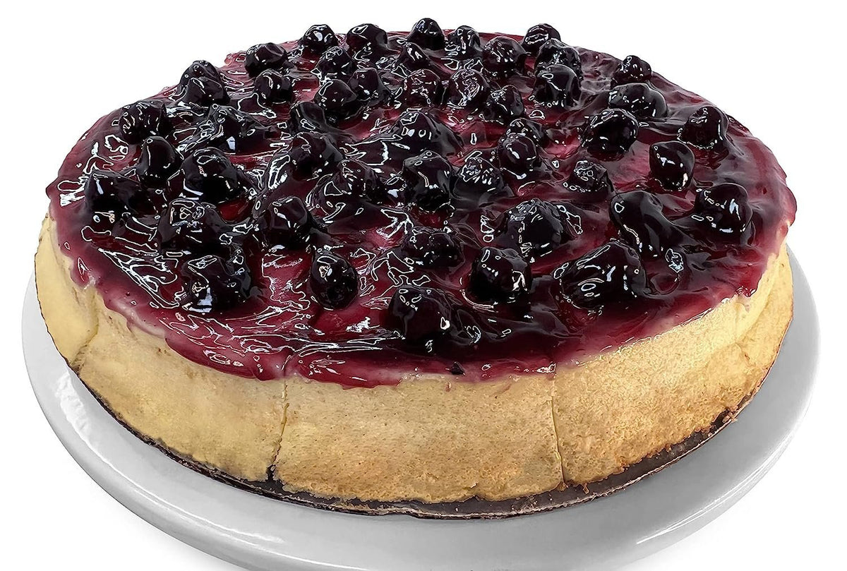 Andy Anand Sugar-Free Blueberry Cheesecake, 9-Inch, 2.6 lb – Diabetic-Friendly, California Cream Cheese, Traditional NY-Style, Birthday Gift