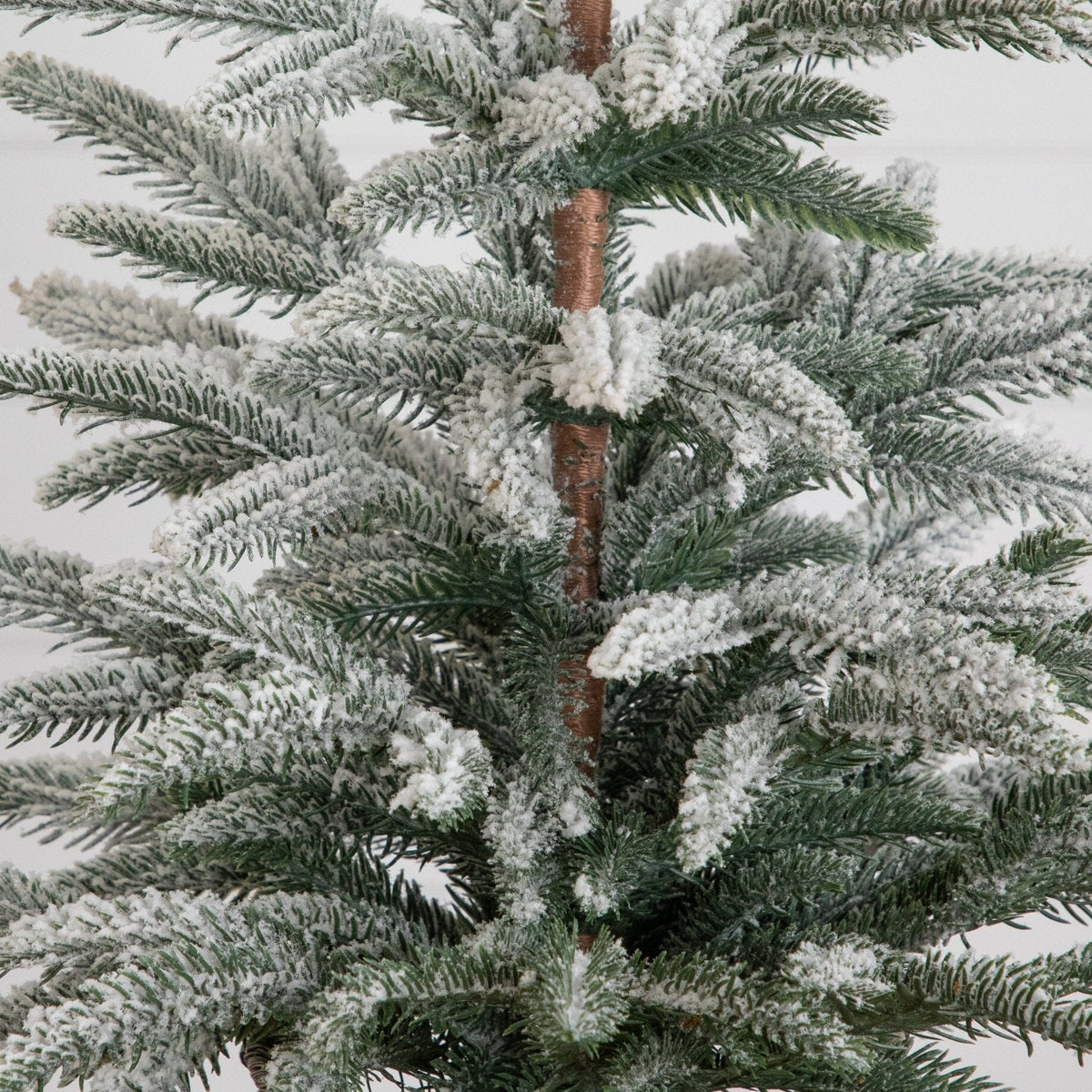 2' Artificial Frosted Christmas Tree in Decorative Basket, Christmas tree for living room, entryway or seasonal display