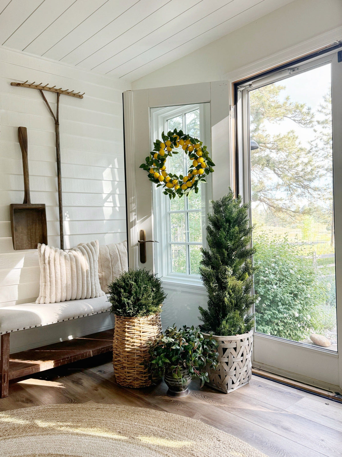 4' Cedar Tree Silk Tree (Indoor/Outdoor) — realistic faux greenery for indoor home decor home styling accent