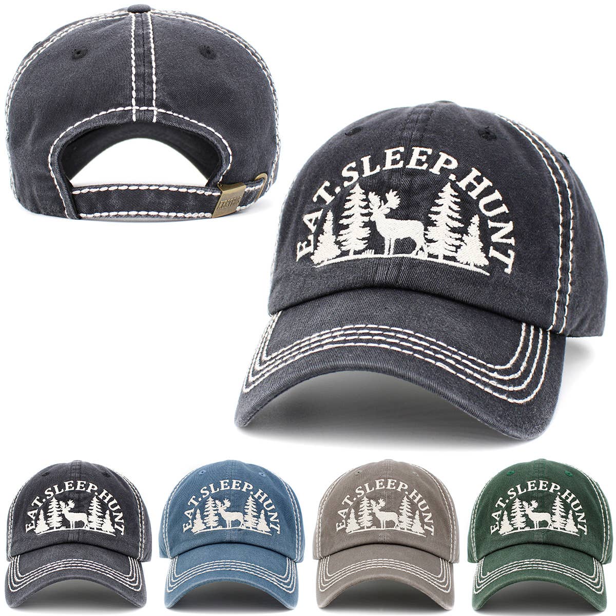 Eat Sleep Hunt Vintage Ballcap