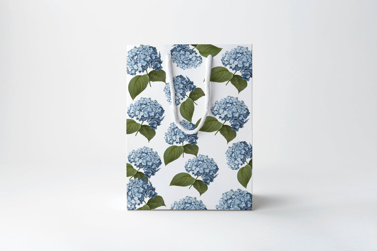 Blue Hydrangea Gift Bag | Luxury Gift Bag by JOSIL Paperie