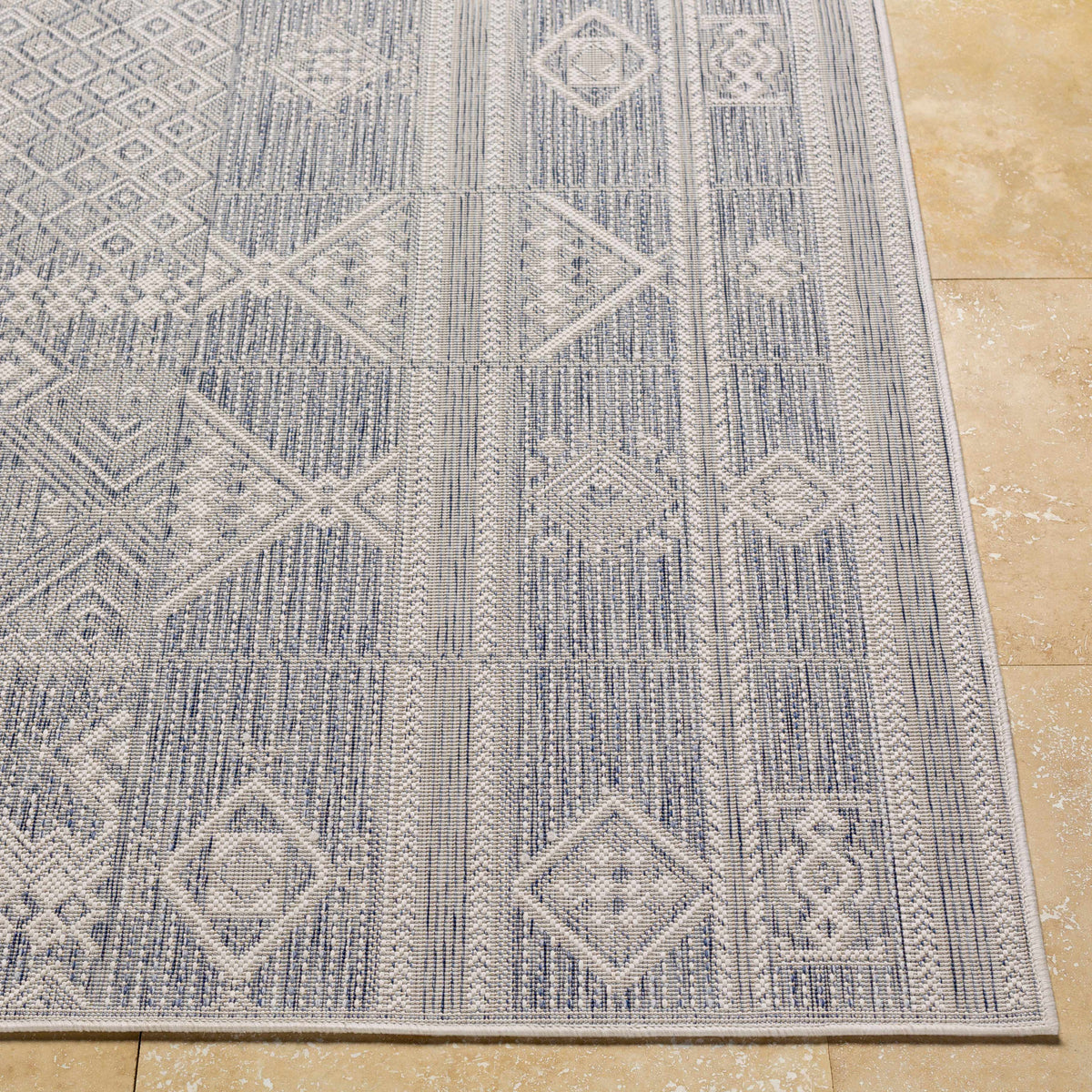 Malamig Gray Outdoor Area Rug - Clearance
