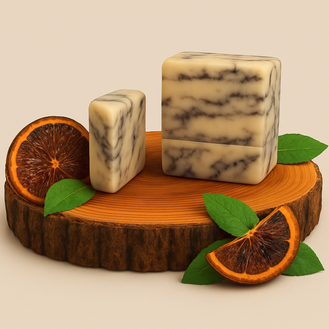 Burnt Orange Patchouli Handmade Soap