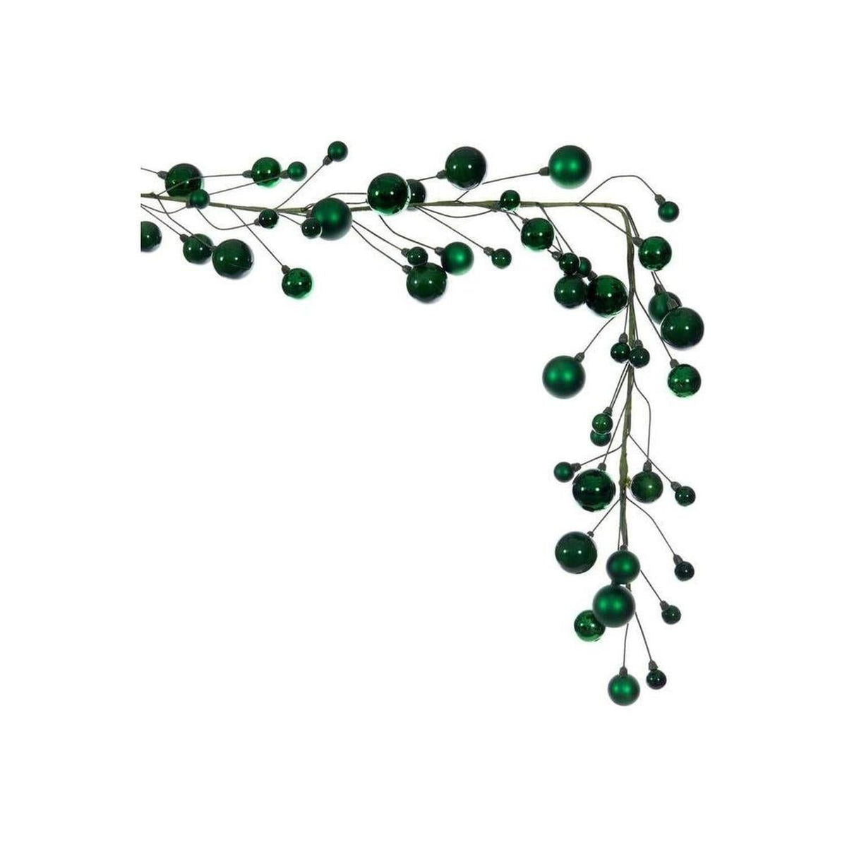 6' Ball Branch Garland: Green