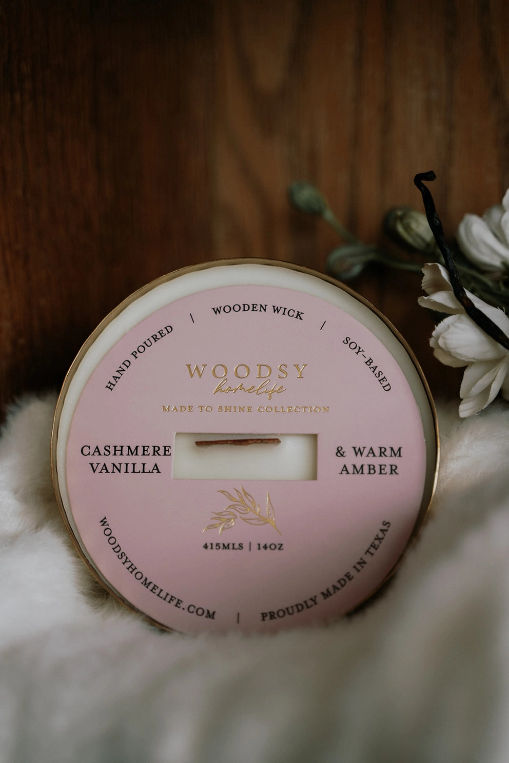 Winter/Holiday Brass Bowl Collection - 14oz /Soy/ Woodwick