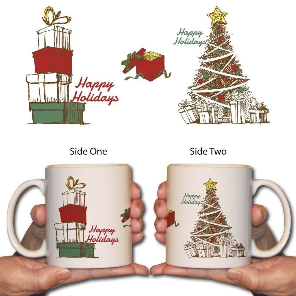 Christmas Tree and Presents 15 Oz Coffee Mug