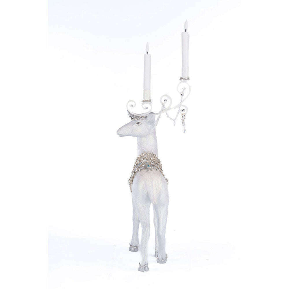 Crystal Christmas Standing Deer Candleholder | Christmas Decor | Katherine's Collection