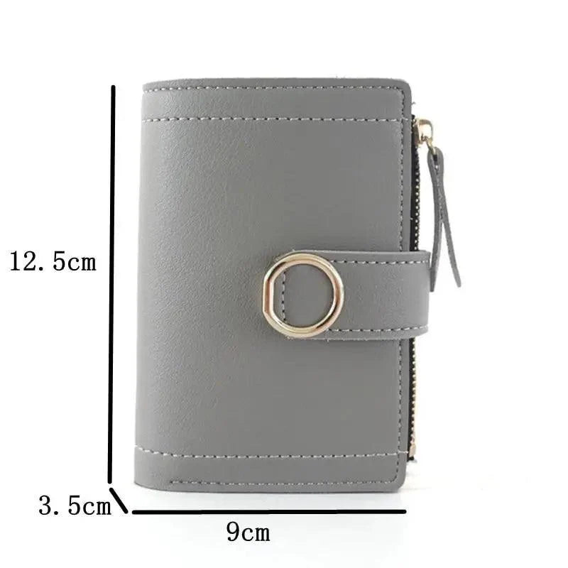 Cute Small Leather Purse For Women And Ladies Fashionable Card Bag Clutch Purse Money Clip Wallet For Females