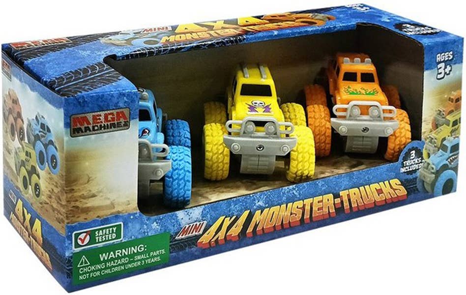 Mini Monster Truck 3-Pack