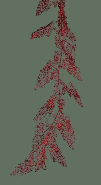 57"L Metallic Fern Leaf Garland