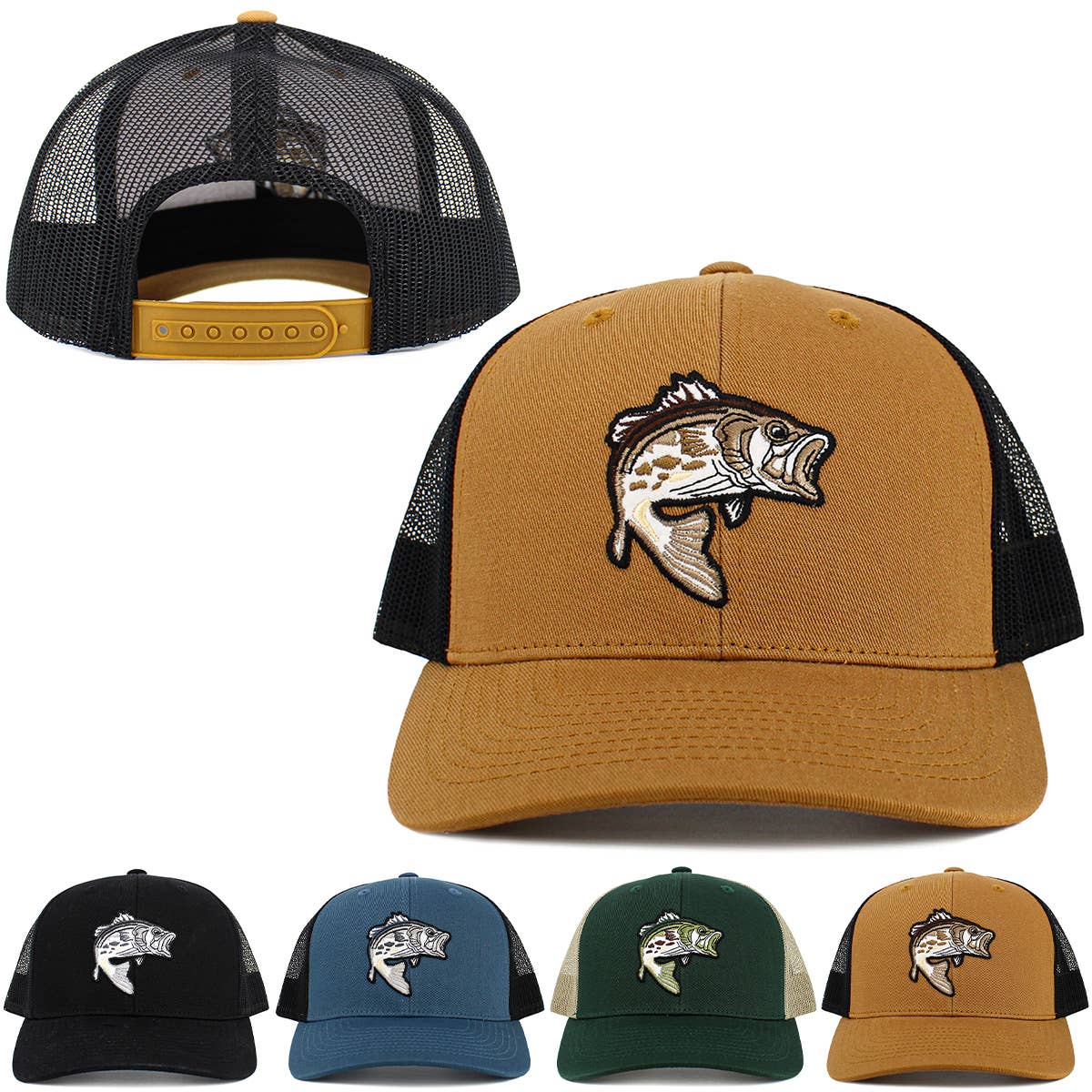 Bass Fish Mesh Ballcap