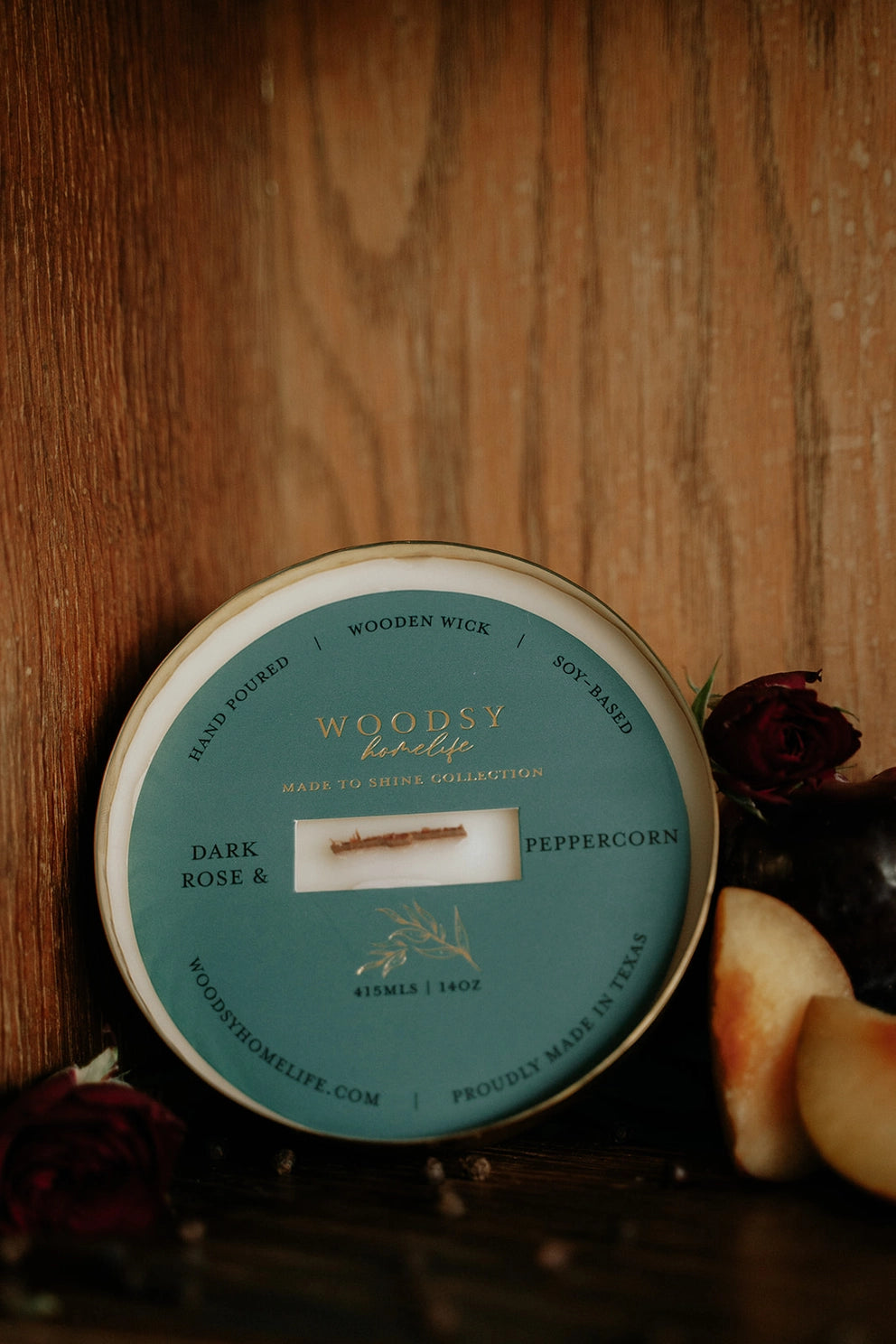 Winter/Holiday Brass Bowl Collection - 14oz /Soy/ Woodwick