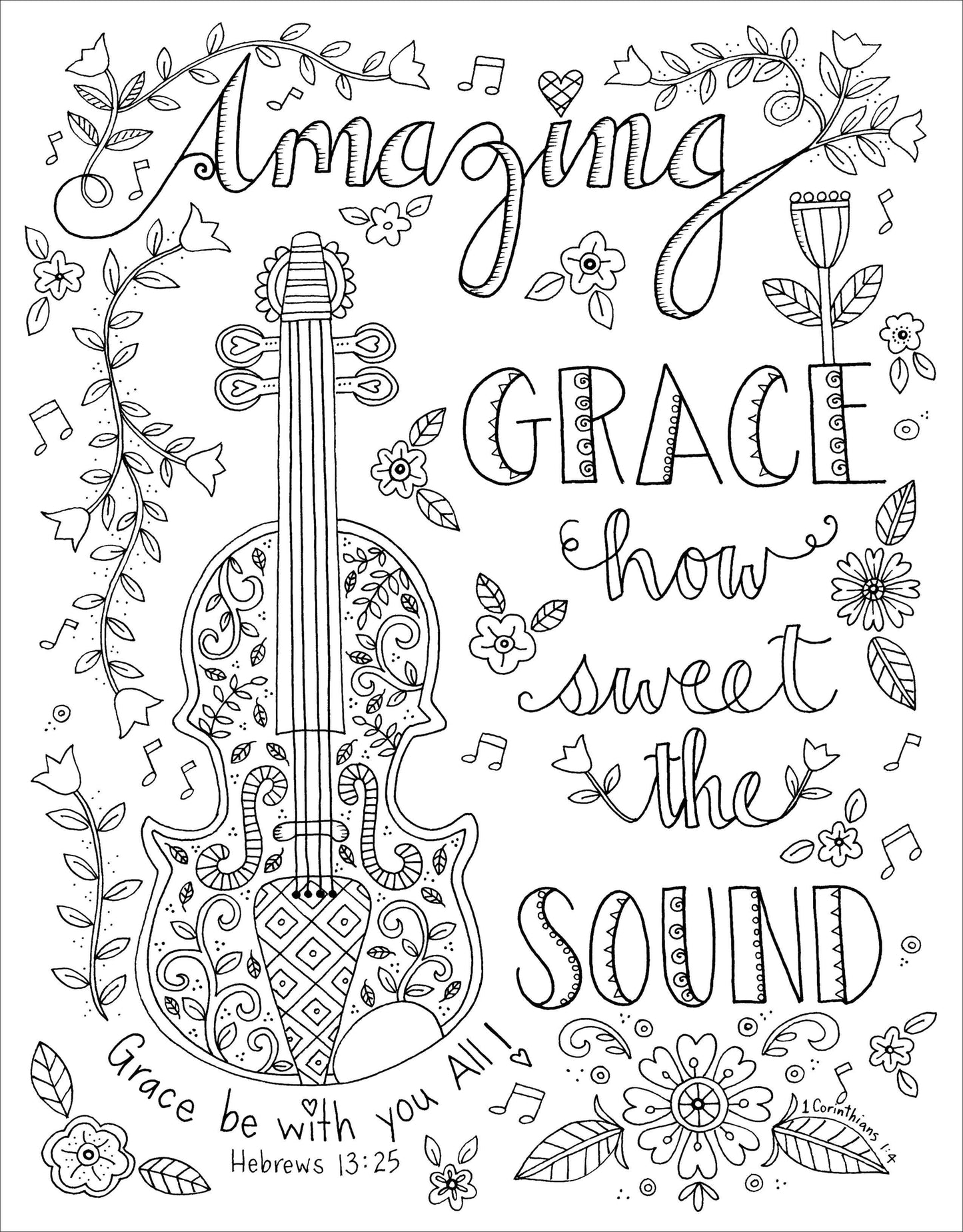 Color the Hymns Coloring Book