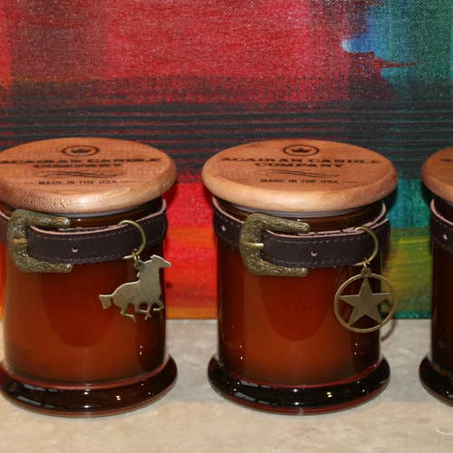 Western Belt Buckle Candles 10 oz.
