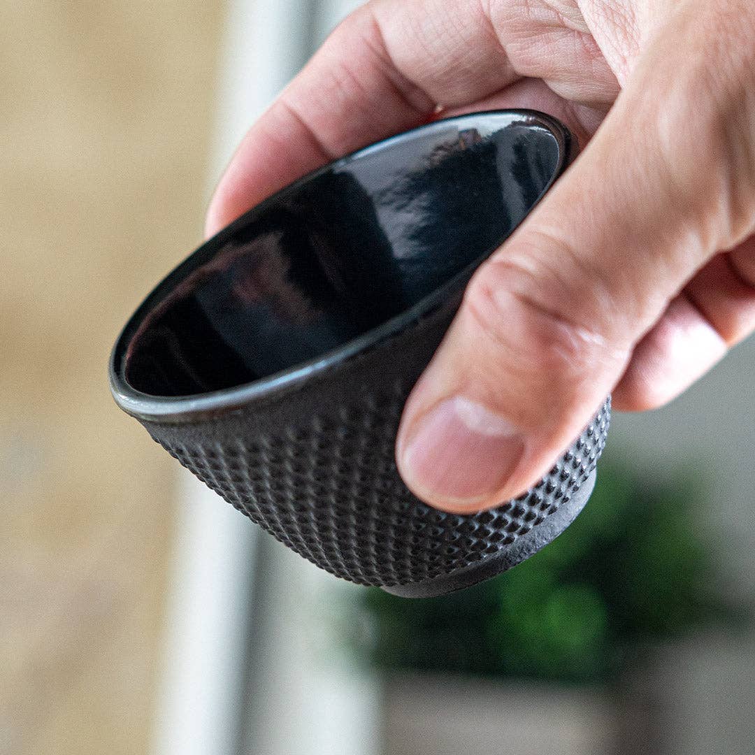 4oz Black Hobnail Cast Iron Tea Cup (1/36)