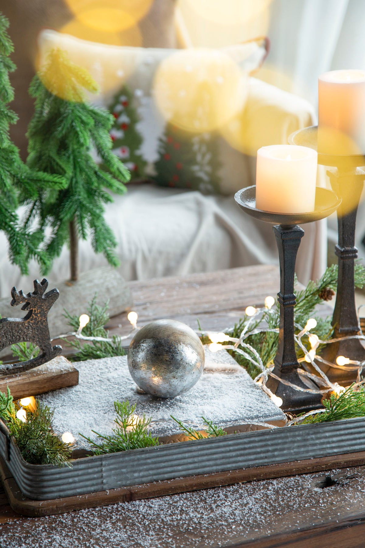 Christmas Ball Ornaments, Wood Decorative Hanging Ball Christmas Tree Ornaments For Holiday Party Decorations