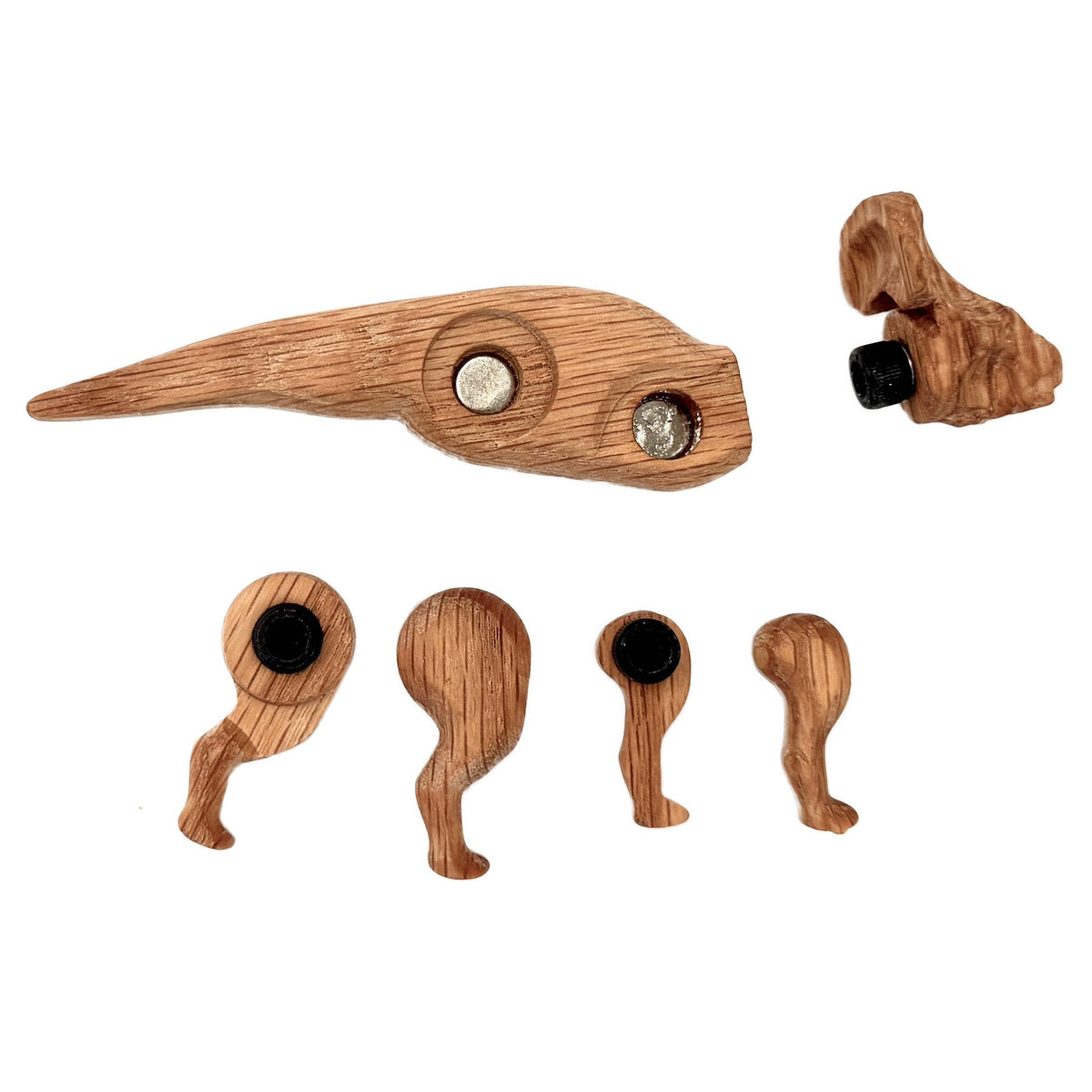 Wooden Protoceratops Dinosaur with Magnetic Joints