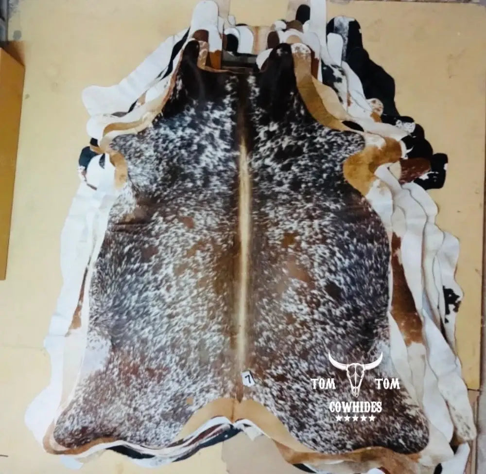 Cowhide Rug Combo Set Large Size 3 pcs Approx. 6x6 Feet