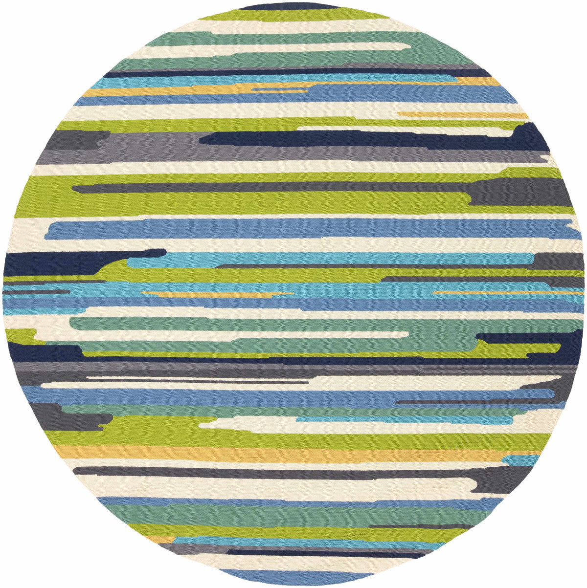 Ephrata Colorful Blue Outdoor Rug - Clearance