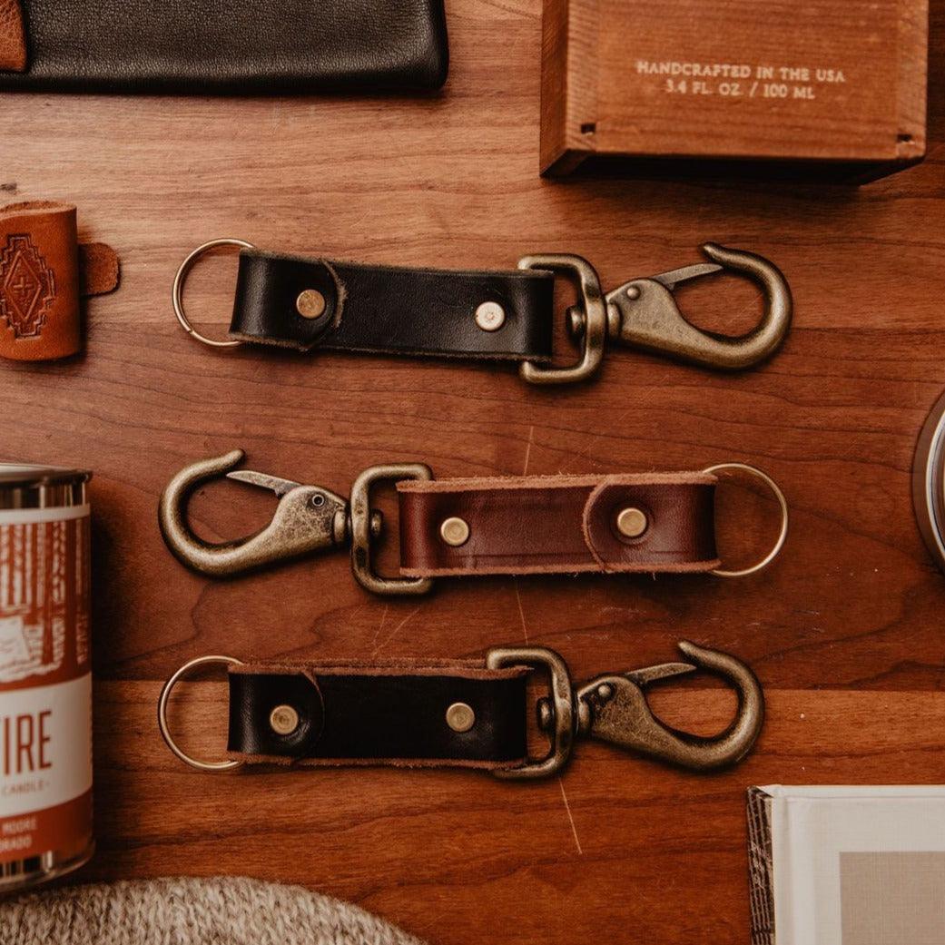 Leather Key Clip - USA Made
