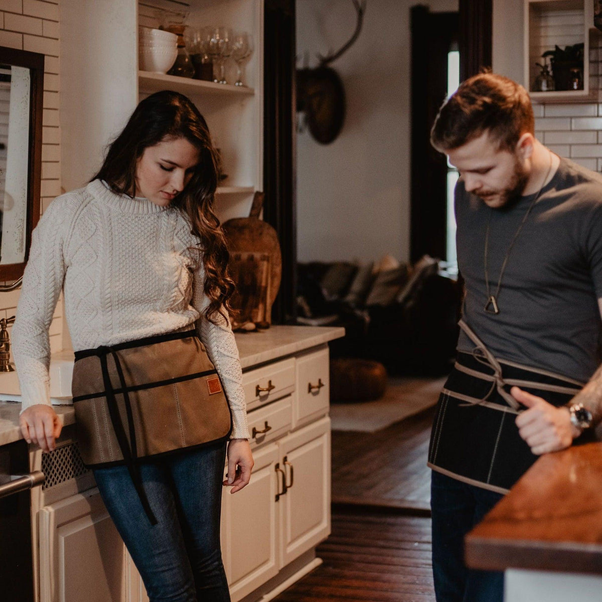 Waxed Canvas Waist Apron - USA Made