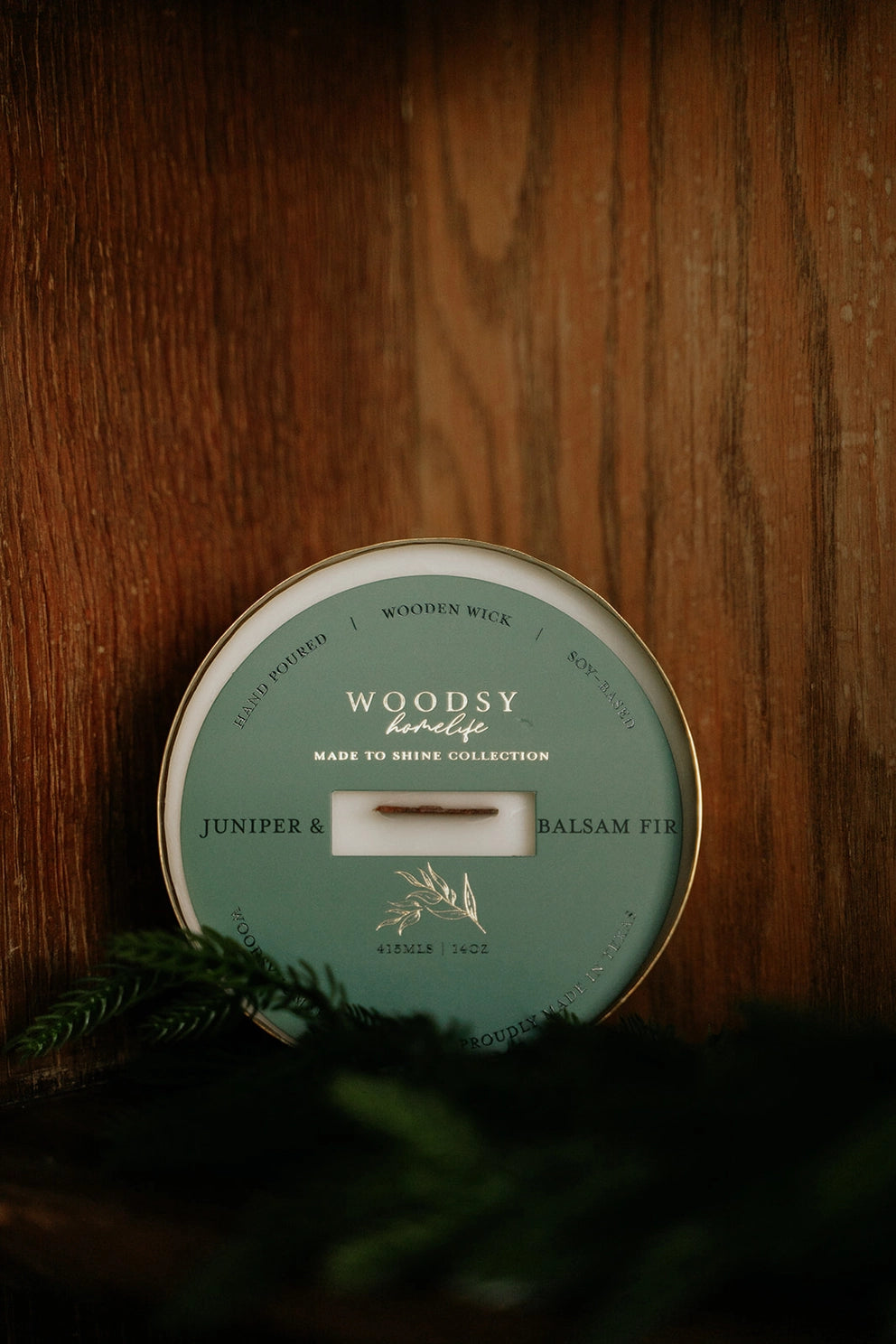 Winter/Holiday Brass Bowl Collection - 14oz /Soy/ Woodwick