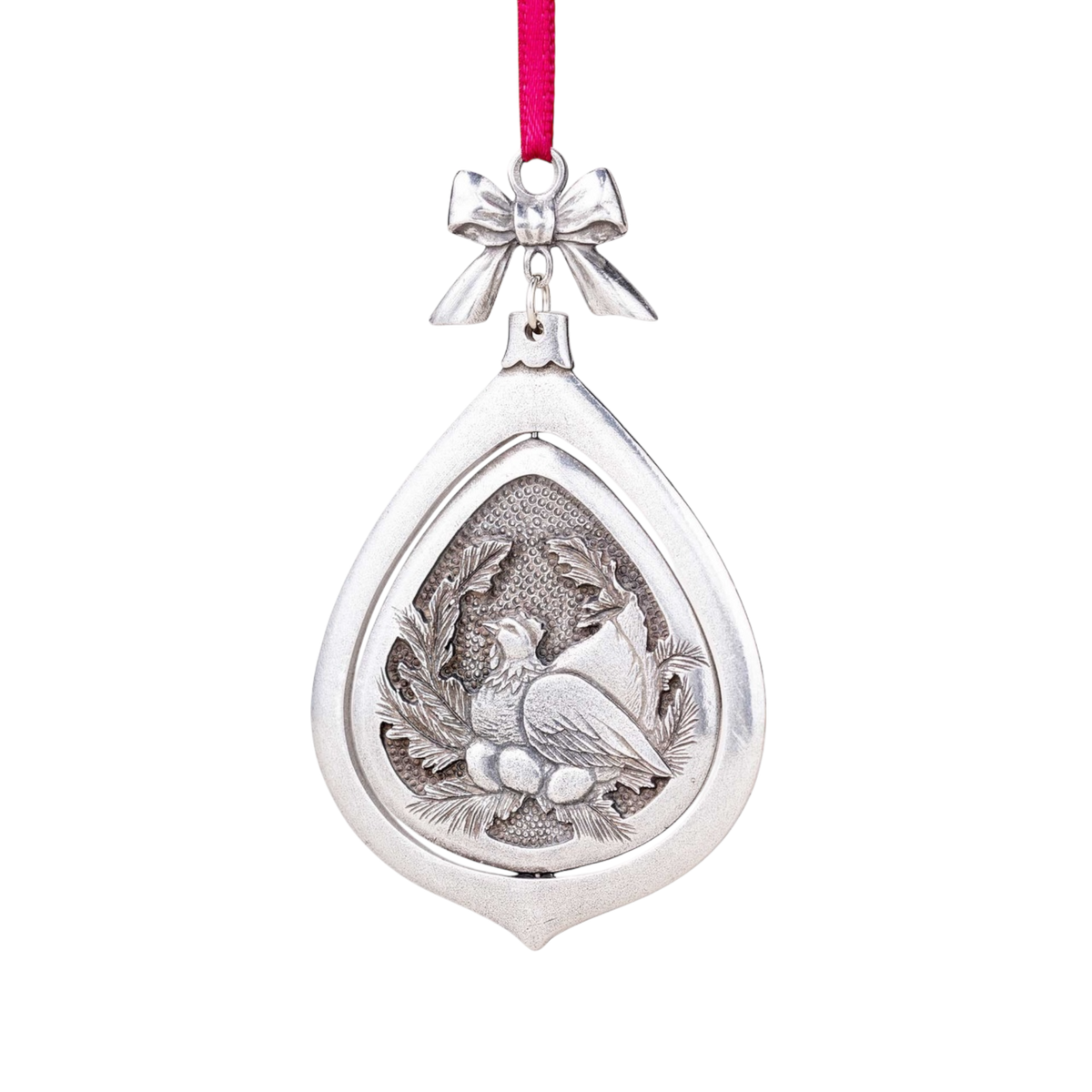 Three French Hens Ornament Twelve Days of Christmas Series — decorative ornament for Christmas tree and holiday decor
