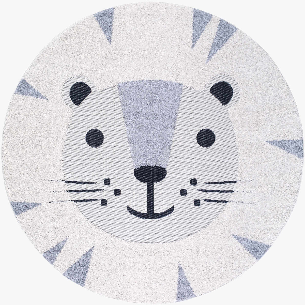 Kids Lion Animal Print Nursery Outdoor Area Rug - Clearance
