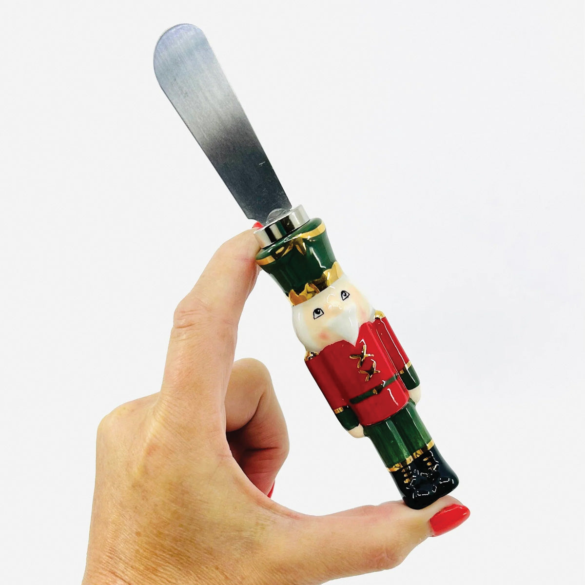 Red Jacket Ceramic Metal Nutcracker Spreader