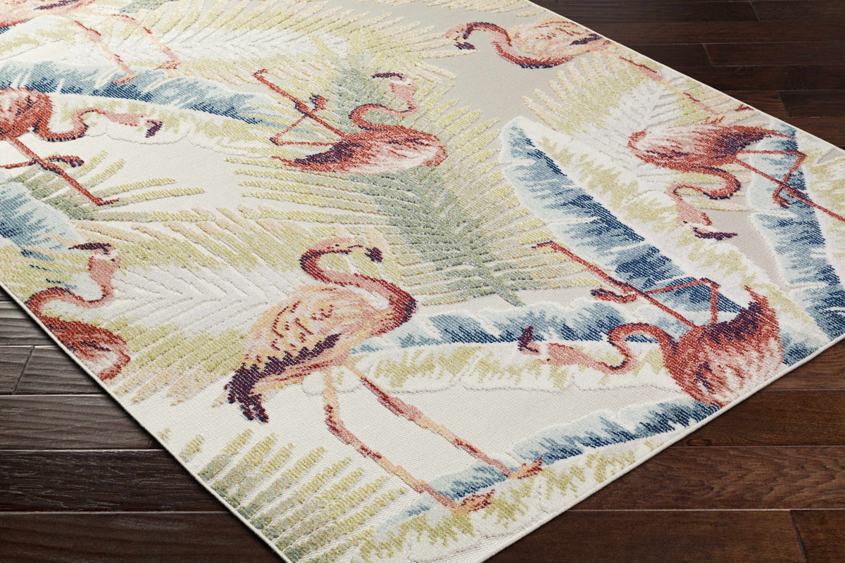 Nayan Light Slate Outdoor Area Rug - Clearance