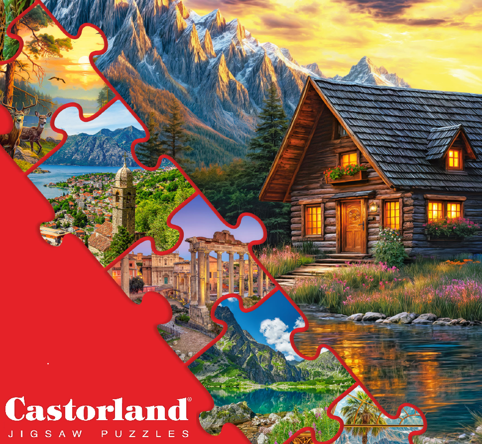 3000 Piece Jigsaw Puzzle, Flower Owl Meeting, Vibrant Colorful Owl Garden, Whimsical Folk Art Bird Scene, Adult Puzzle, Castorland C-300723-2