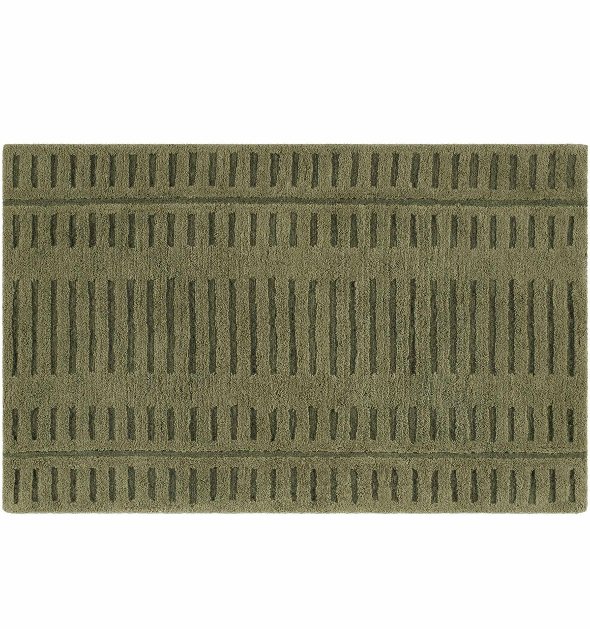Washable Wool Rug - Green - Clearance