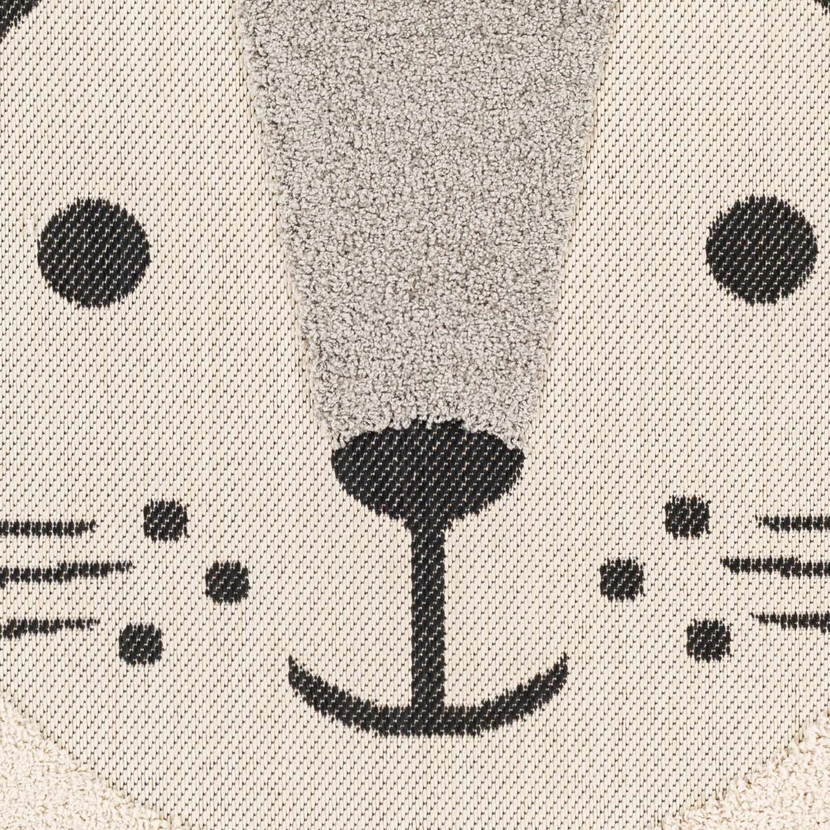 Kids Lion Animal Print Nursery Outdoor Area Rug - Clearance