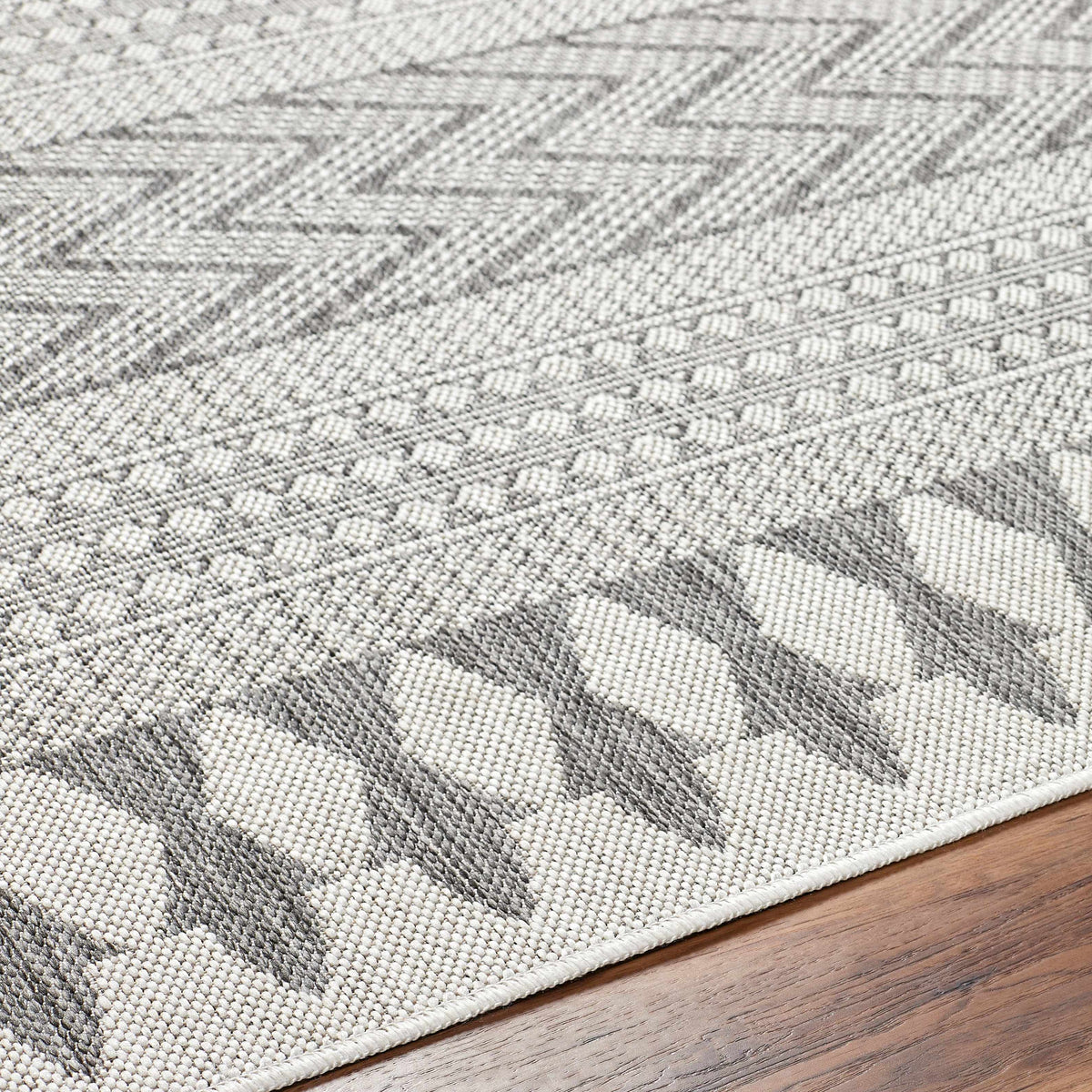 Asif Gray Outdoor Area Rug - Clearance