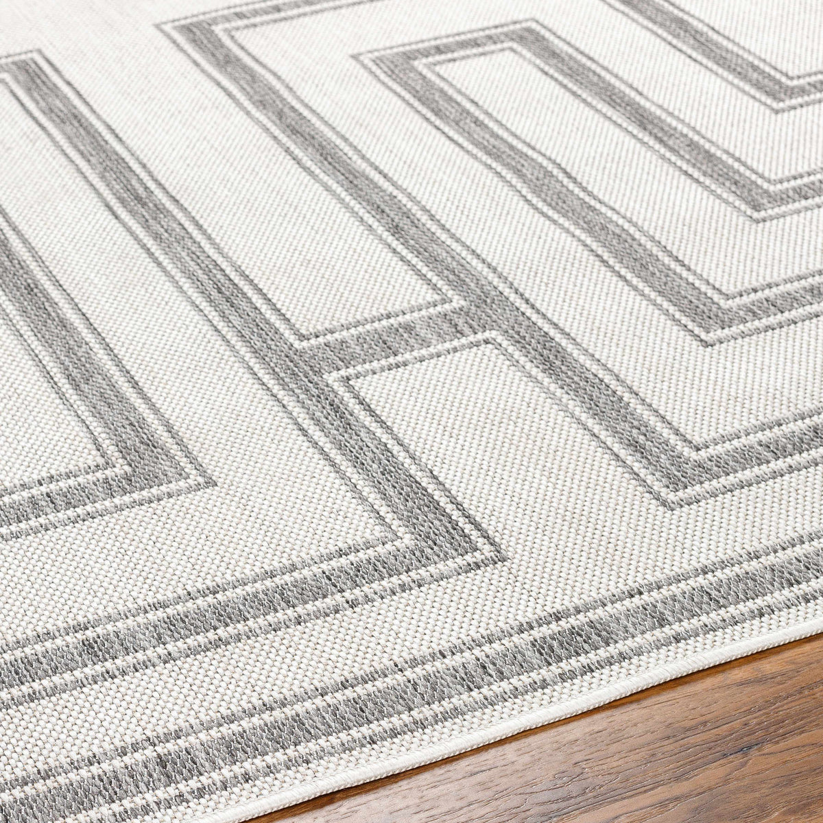 Taro Light Gray Outdoor Area Rug - Clearance