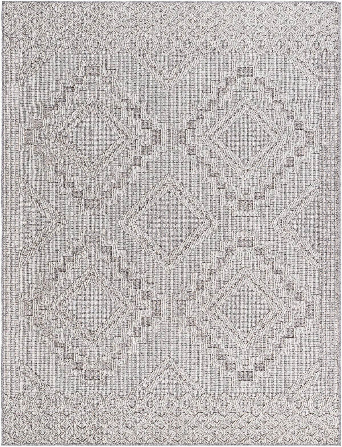 Arwid Light Gray Outdoor Area Rug - Clearance