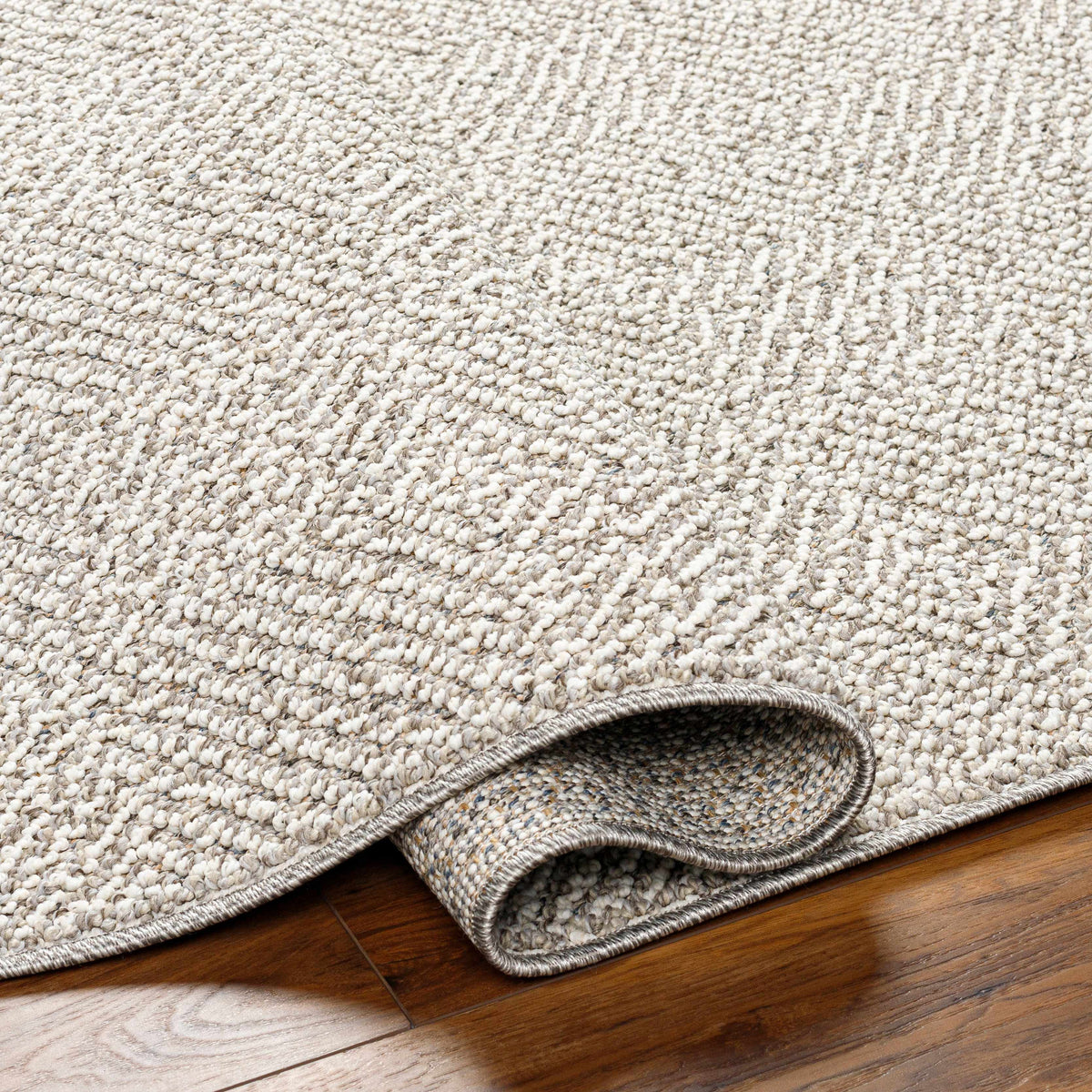 Broox Gray Outdoor Area Rug - Clearance